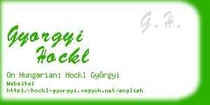 gyorgyi hockl business card