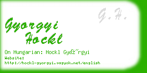 gyorgyi hockl business card